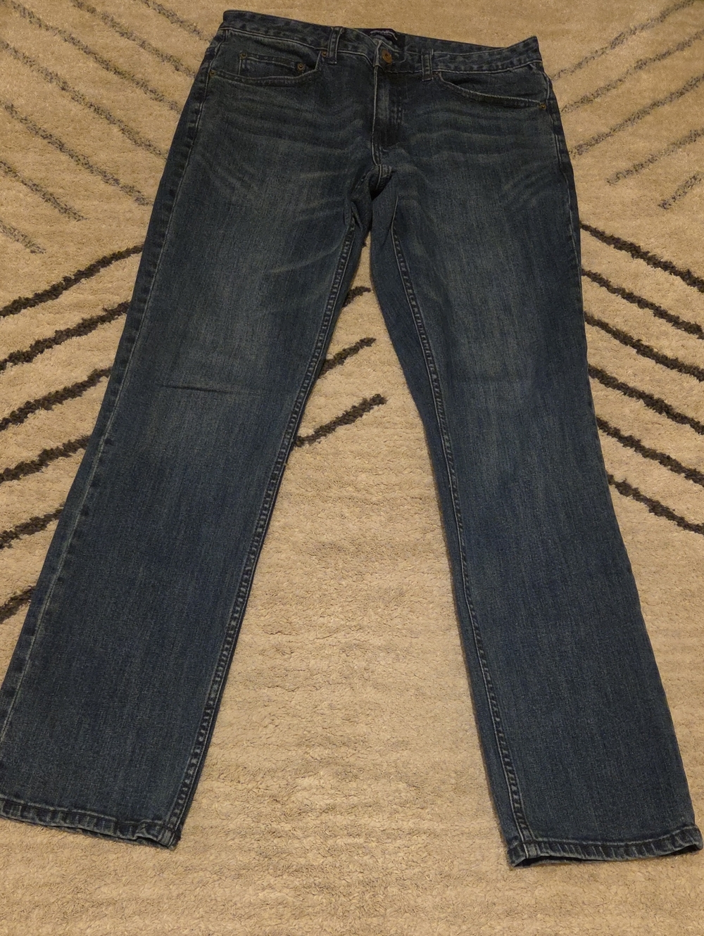 Men's Slim Straight Jeans in Dark Indigo